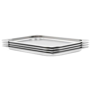 vidaXL Gastron&aacute;doby 4 ks, GN 1/1, 20 mm, nehrdzavej&uacute;ca oceľ