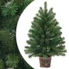 vidaXL Umel&yacute; vianočn&yacute; stromček so stojanom Zelen&aacute; 75 cm PVC, PE a oceľ