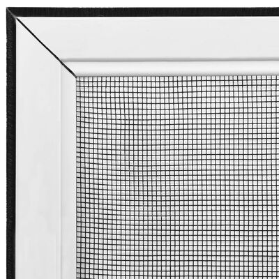 vidaXL Výsuvná okenná sieťka proti hmyzu biela (100-193)x75 cm