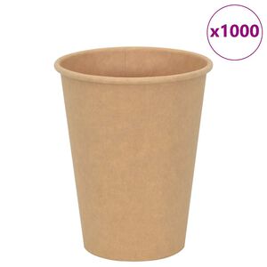 vidaXL Papierov&eacute; &scaron;&aacute;lky na k&aacute;vu 1000 ks 12oz 300ml hned&aacute;