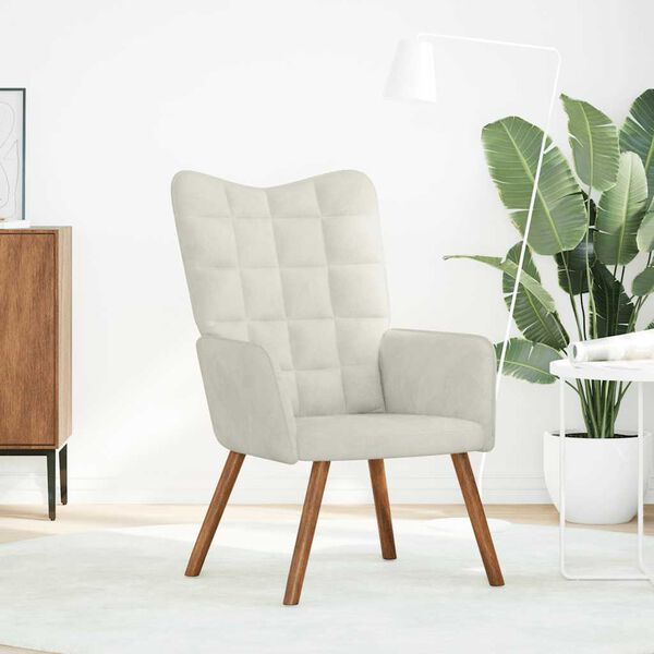 vidaXL Relaxačné kreslo, žlté, zamatové