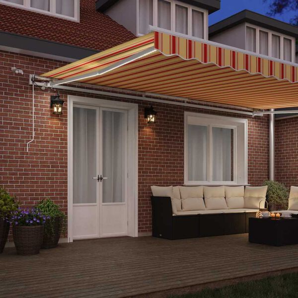 vidaXL Zatemniteľn&aacute; mark&iacute;za Žlt&aacute; a oranžov&aacute; 500 &times; 300 cm