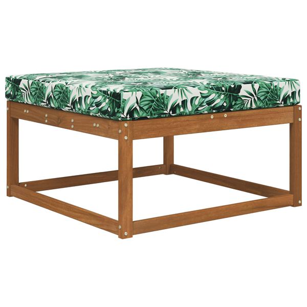 vidaXL Vank&uacute;&scaron; na vonkaj&scaron;iu pohovku Vzor listov 80 x 80 x 8 cm