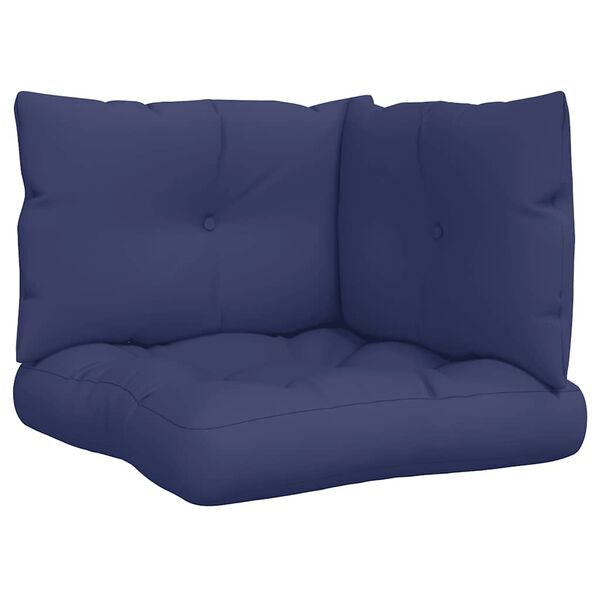 vidaXL Vank&uacute;&scaron;e na paletov&yacute; n&aacute;bytok 3 ks n&aacute;morn&iacute;cke modr&eacute; oxford. l&aacute;tka