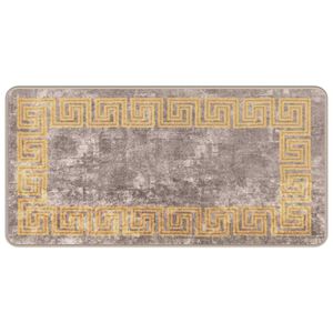 vidaXL Beh&uacute;ň MARSA Biely 50 x 100 cm Polyester a PVC
