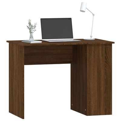 vidaXL Stôl hnedý dub 100x55x75 cm spracované drevo