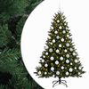 vidaXL Umel&yacute; vianočn&yacute; stromček s vianočn&yacute;mi guľami 210 cm 300 LED