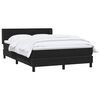 vidaXL Posteľn&yacute; r&aacute;m boxspring s matracom čierny 140x210 cm zamat