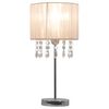 vidaXL Stolov&aacute; lampa biela okr&uacute;hla E27