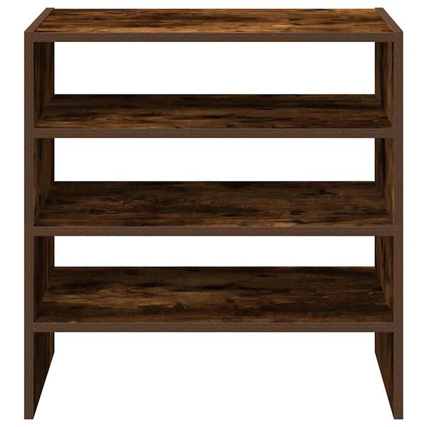 vidaXL Stojany na topánky 2 ks stohovateľné tmavý dub 60x30x30,5 cm