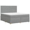 vidaXL Posteľ boxspring s matracom Svetlosiv&aacute; 140 x 190 cm L&aacute;tka