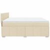 vidaXL Posteľn&yacute; r&aacute;m boxspring s matracom kr&eacute;mov&yacute; 180x200 cm l&aacute;tka
