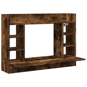 vidaXL N&aacute;stenn&yacute; stol&iacute;k dymov&yacute; dub 105x48x75 cm kompozitn&eacute; drevo