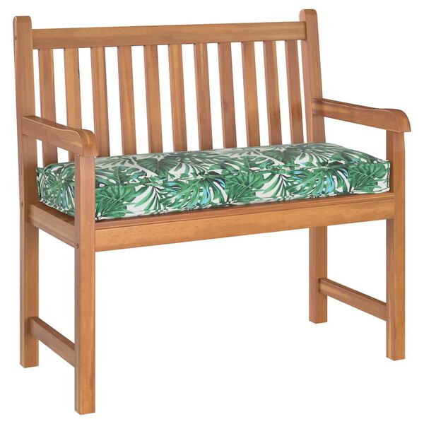 vidaXL Vank&uacute;&scaron; na paletov&uacute; lavicu Vzor s listami 100 x 40 x 8 cm