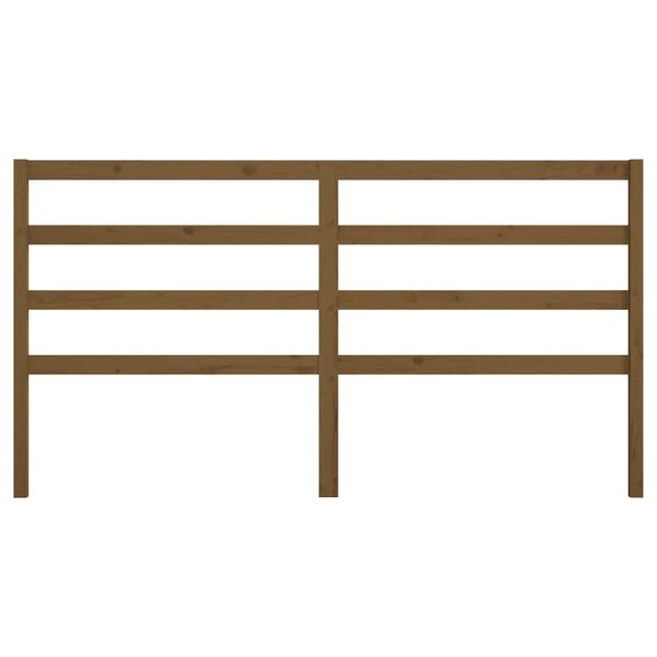 vidaXL Čelo postele medovo-hned&eacute; 206x4x100 cm mas&iacute;vna borovica