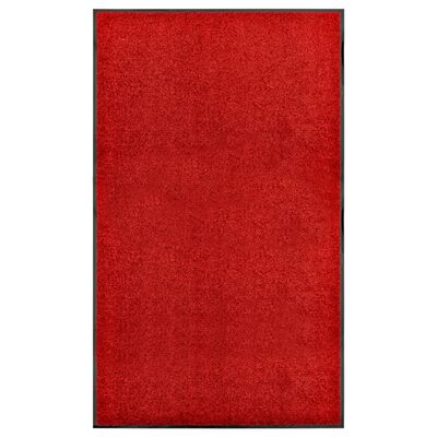 vidaXL Rohožka, prateľná, červená 90x150 cm