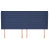 vidaXL Čelo postele so z&aacute;hybmi modr&eacute; 203x23x118/128 cm l&aacute;tka