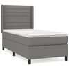 vidaXL Boxspring posteľ s matracom tmavosiv&aacute; 100x200 cm l&aacute;tka