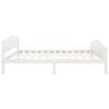 vidaXL Posteľný rám biely borovicový masív 140x200 cm