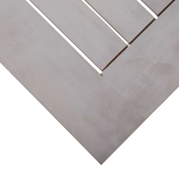 vidaXL 7-dielna vonkajšia jedálenská súprava sivá ošúchaná masívne akáciové drevo