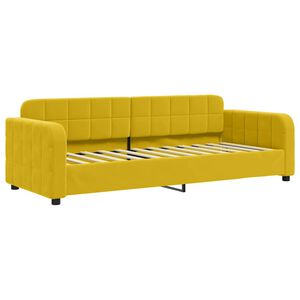 vidaXL Denn&aacute; posteľ žlt&aacute; 80x200 cm zamat
