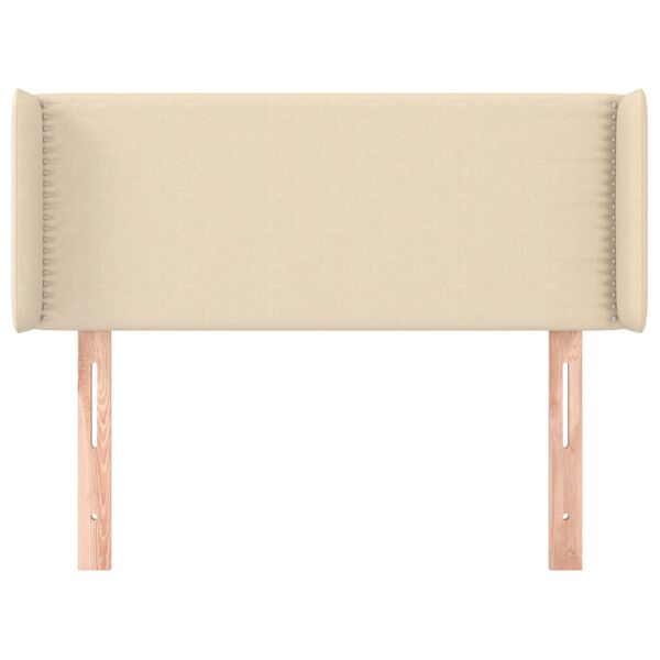 vidaXL Čelo postele so z&aacute;hybmi kr&eacute;mov&yacute; 103x16x78/88 cm l&aacute;tka