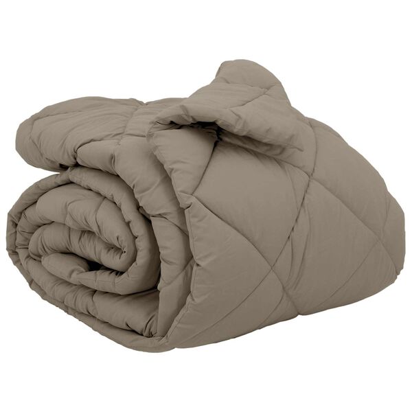 vidaXL Zimn&yacute; prehoz Svetlosiv&aacute; 200 x 200 cm Mikrovl&aacute;kno