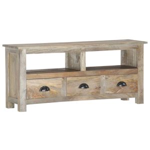 vidaXL TV skrinka 110x30x50 cm mangovn&iacute;kov&yacute; mas&iacute;v