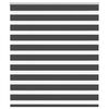vidaXL Zebra roleta čierna 135x150 cm &scaron;&iacute;rka l&aacute;tky 130,9cm polyester