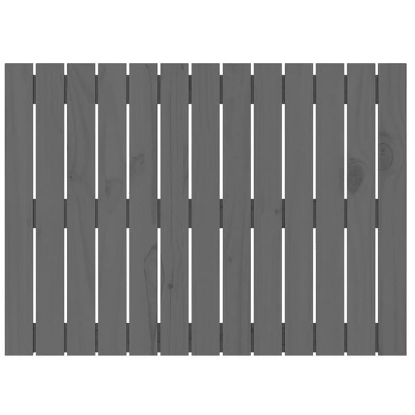 vidaXL N&aacute;stenn&eacute; čelo postele siv&eacute; 82,5x3x60 cm mas&iacute;vna borovica