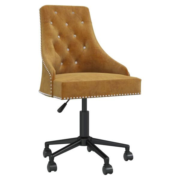 vidaXL Otočn&eacute; jed&aacute;lensk&eacute; stoličky 2 ks hned&eacute; zamatov&eacute;