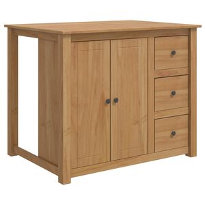vidaXL Kuchynsk&yacute; ostrovn&yacute; set 2 ks PANAMA Medov&yacute; vosk 112 x 77 x 90 cm