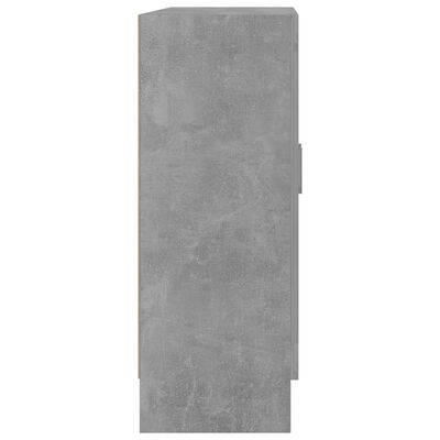 vidaXL Vitrína, betónovo sivá 82,5x30,5x80 cm, kompozitné drevo