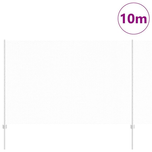 vidaXL Plot a stĺp Strieborná 1,5 x 10 m Oceľ