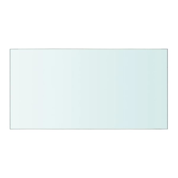 vidaXL Poličky 2 ks panel z priehľadného skla 40x20 cm