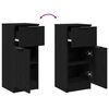 vidaXL Serv&iacute;rovacia skriňa 2 pcs Čierny dub 30 x 30 x 70 cm