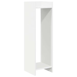 vidaXL Stojan na rastliny Biely 30 x 30 x 100 cm Kon&scaron;truovan&eacute; drevo