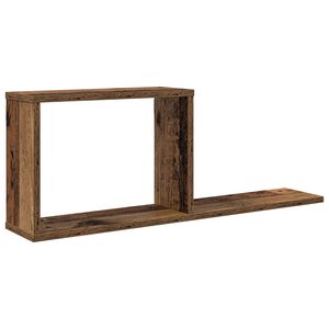 vidaXL Pl&aacute;vaj&uacute;ce police Star&eacute; drevo 80 x 15 x 30 cm Kompozitn&eacute; drevo