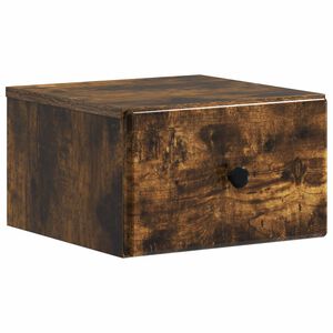 vidaXL N&aacute;stenn&aacute; nočn&aacute; skrinka so z&aacute;suvkou Dymov&yacute; dub 34,5 x 33 x 20 cm