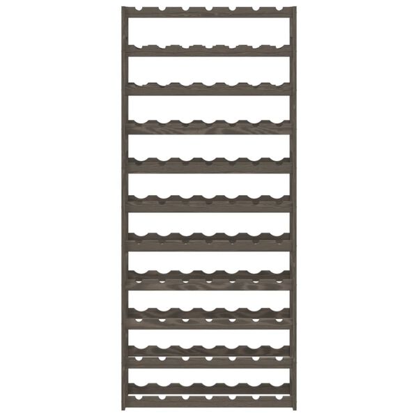 vidaXL Stojan na v&iacute;no na 77 flia&scaron; siv&yacute; mas&iacute;vna borovica