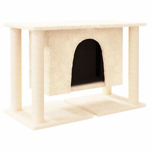 vidaXL &Scaron;krabadlo pre mačky so sisalov&yacute;mi stĺpikmi kr&eacute;mov&eacute; 50 cm