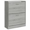 vidaXL Botn&iacute;k Siv&yacute; dub sonoma 63x24x81 cm spracovan&eacute; drevo