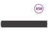 vidaXL Obruby tr&aacute;vnika 50 ks Čierna 15x103cm Oceľ valcovan&aacute; za studena