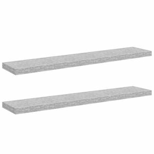 vidaXL Pl&aacute;vaj&uacute;ce n&aacute;stenn&eacute; police 2 ks bet&oacute;novosiv&eacute; 120x23,5x3,8 cm MDF