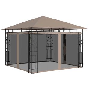 vidaXL Alt&aacute;nok so sieťou proti kom&aacute;rom 3x3x2,73 m sivohned&yacute; 180 g/㎡
