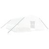 vidaXL F&oacute;liovn&iacute;k s oceľov&yacute;m r&aacute;mom biely 48 m&sup2; 8x6x2,85 m