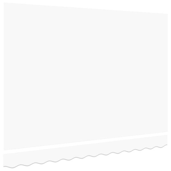 vidaXL Náhradná látka na markízu Biela 350 x 250 cm Plátno