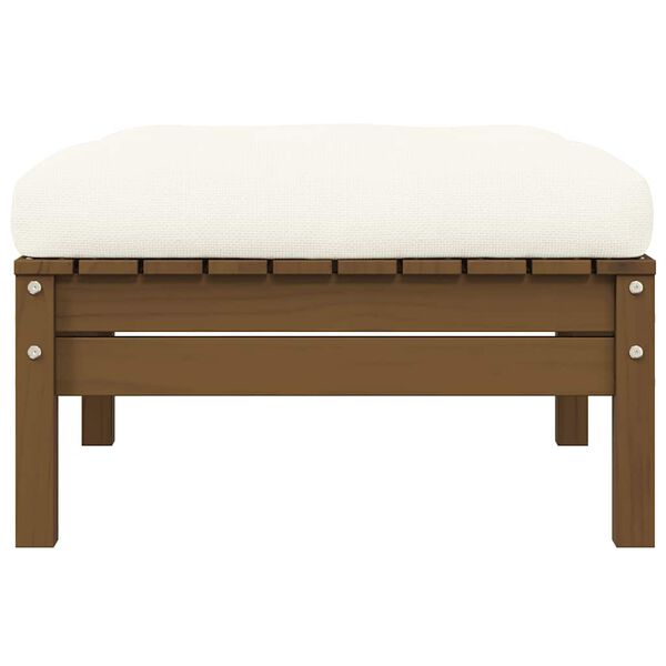 vidaXL 2-miestna z&aacute;hradn&aacute; pohovka, kr&eacute;mov&eacute; podložky, borovicov&yacute; mas&iacute;v