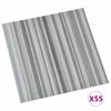 vidaXL Podlahov&eacute; dosky 55 pcs Svetlosiv&aacute; 5,11 m&sup2; PVC