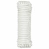 vidaXL Lano na čln 15 m 1.2 Biela Polyester